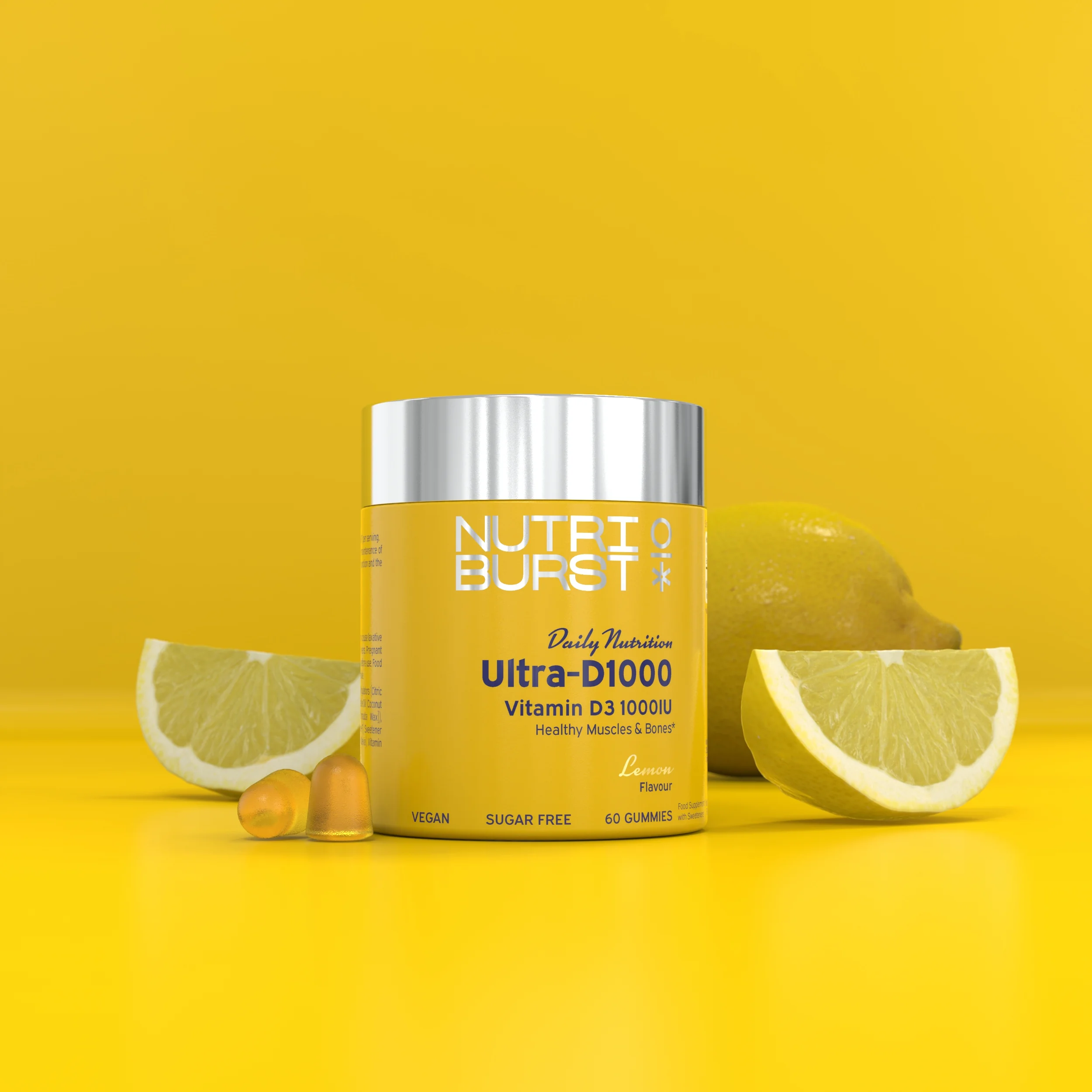 Nutriburst Ultra D1000 gummies citrón 60 ks