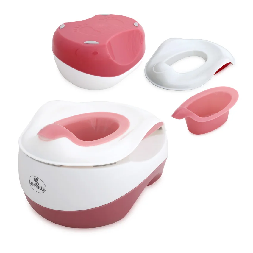 Detský nočník 3v1 Lorelli WC TRANSFORM PINK