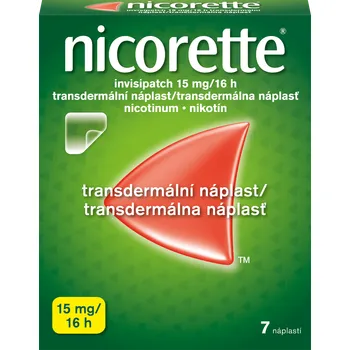 Nicorette invisipatch 15 mg/16 h transder. náplasť 1×7 ks, transdermálna náplasť