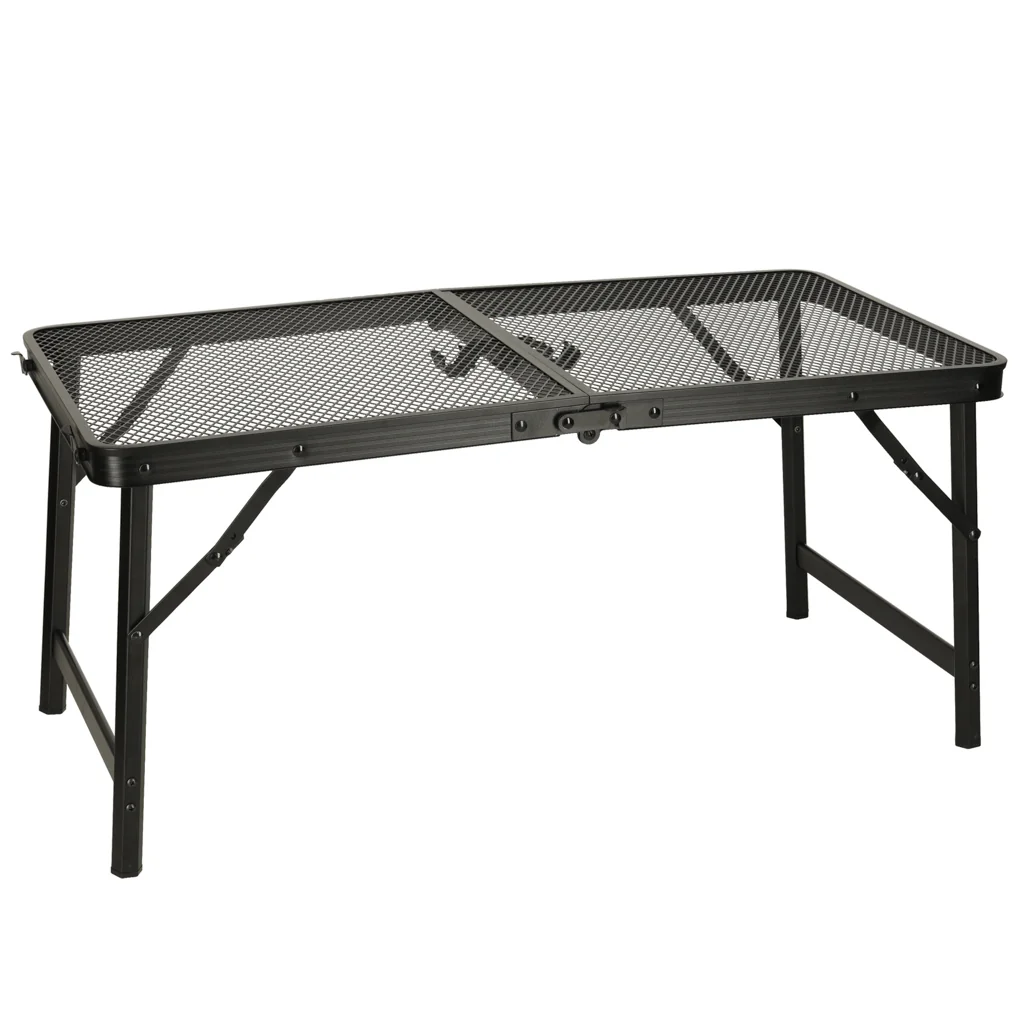 Skladací turistický stôl LUARO 80×40 cm výška 66/37 cm hliník