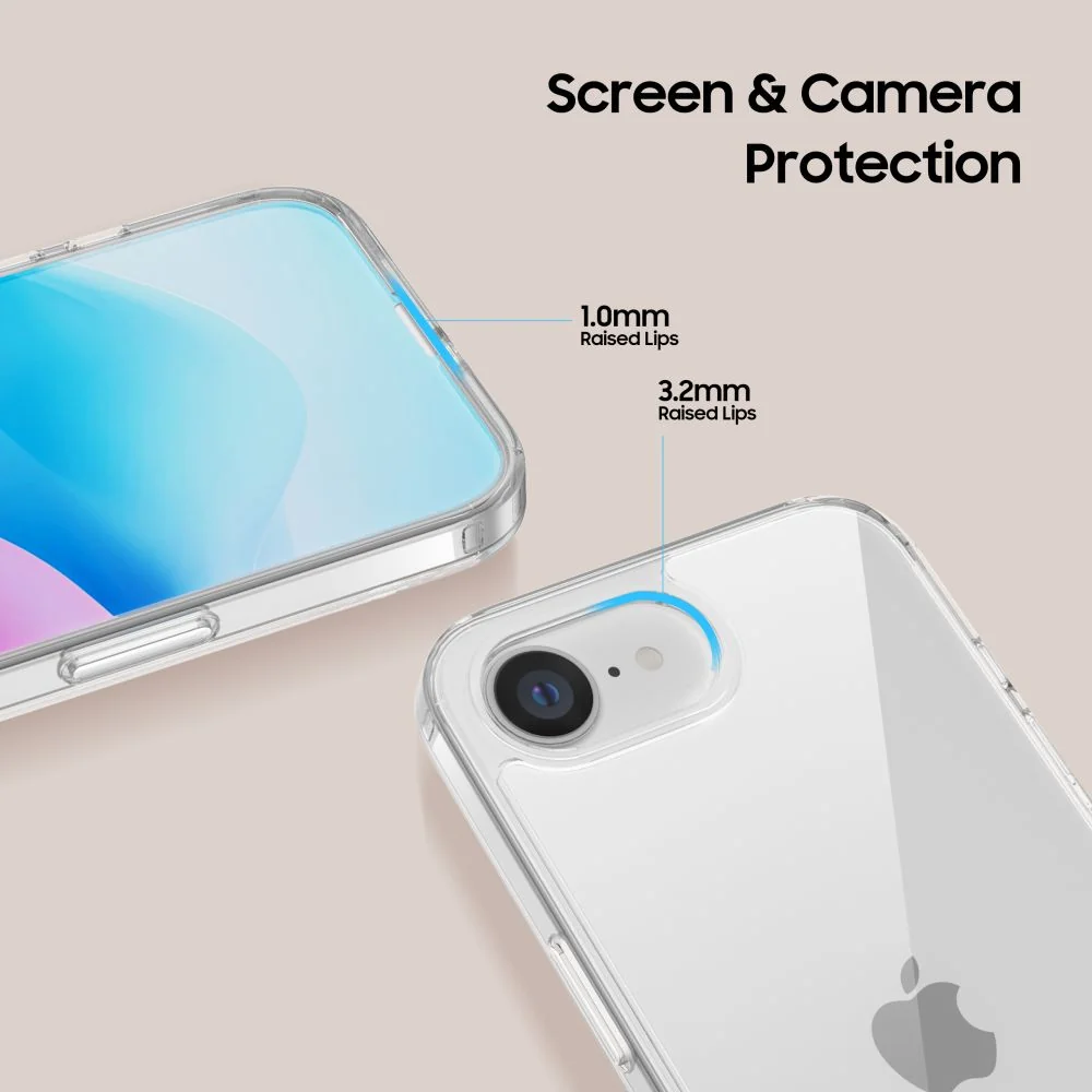 Tech-Protect FlexAir Hybrid kryt na iPhone 16e, priesvitný