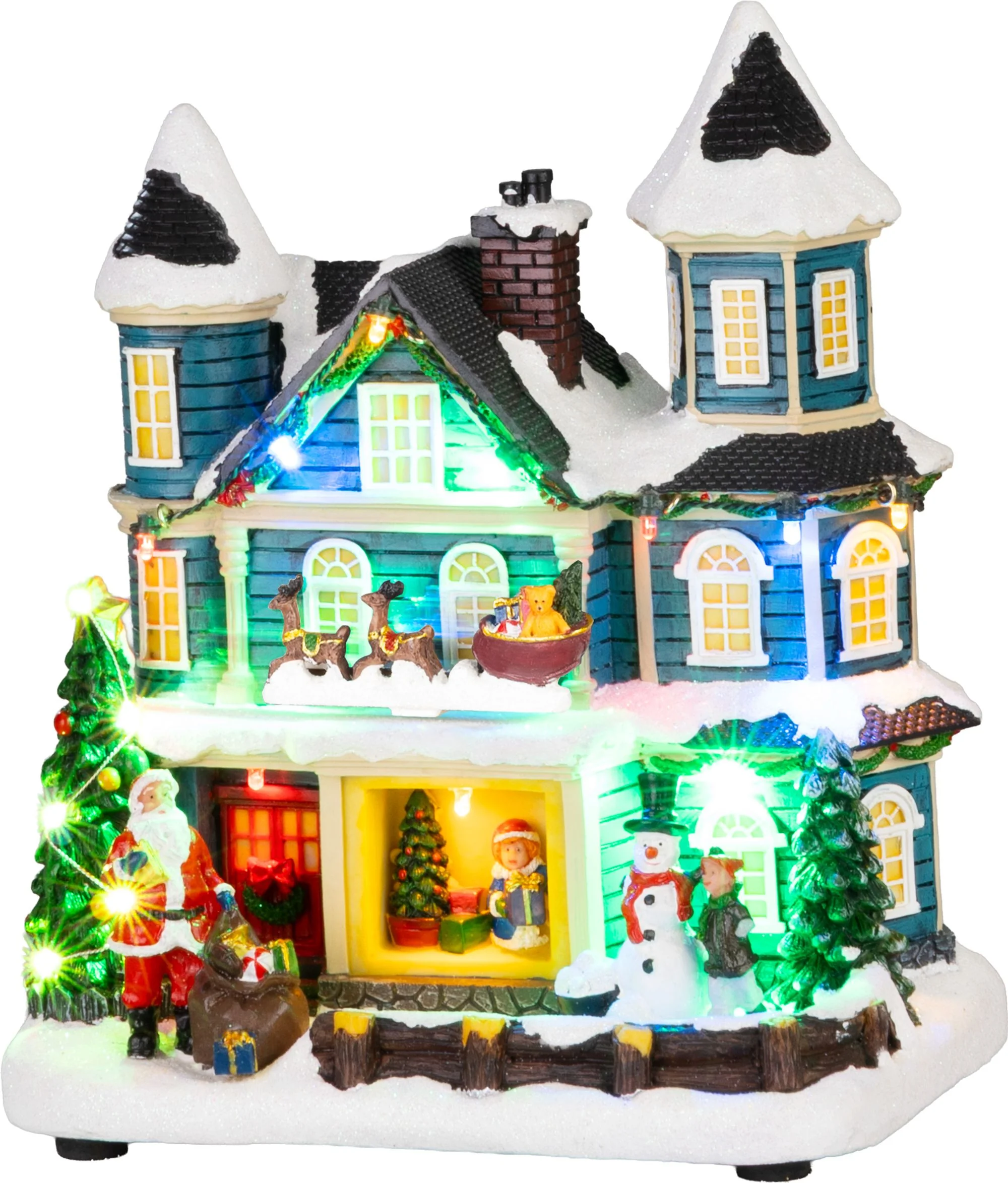 MagicHome vianočný LED domček, 1 ks 3xAA, 20x13x23 cm