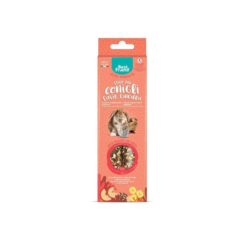 Prírodné snackové tyčinky pre králiky, morčatá a činčily 115 g, ovocie