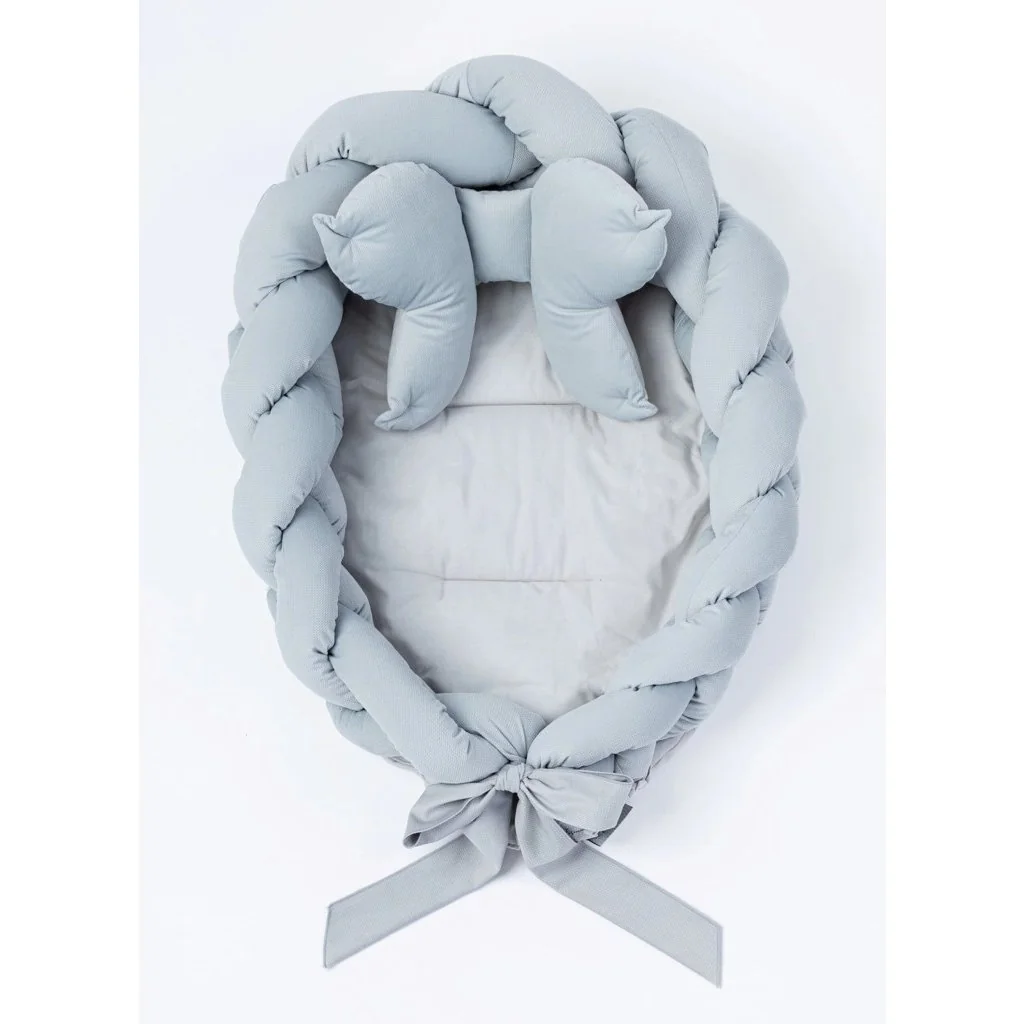 Pletené hniezdočko pre bábätko Velvet Belisima grey , 20C52317