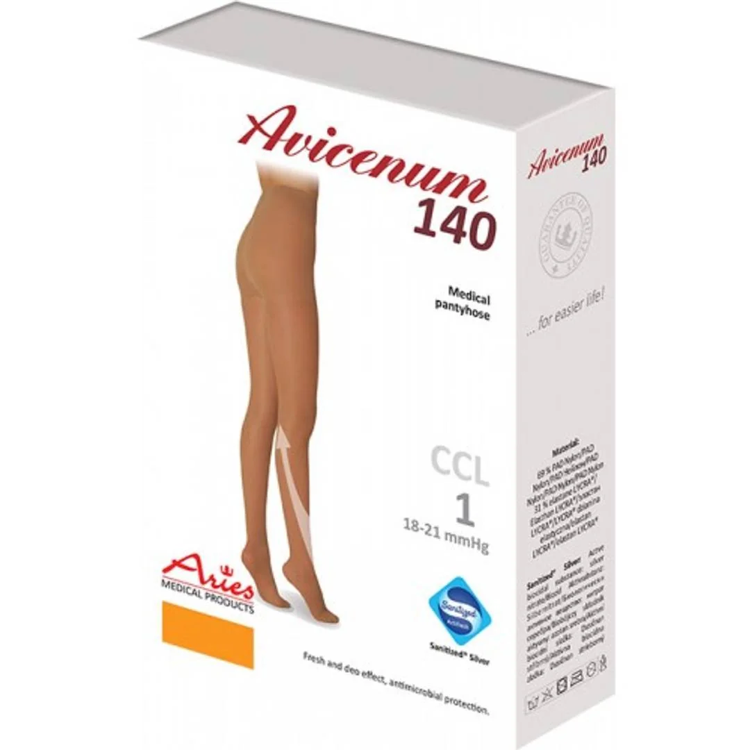 AVICENUM 140 DEN Phlebo pančuchové nohavice telové - 8030 - Veľkosť L - Normal