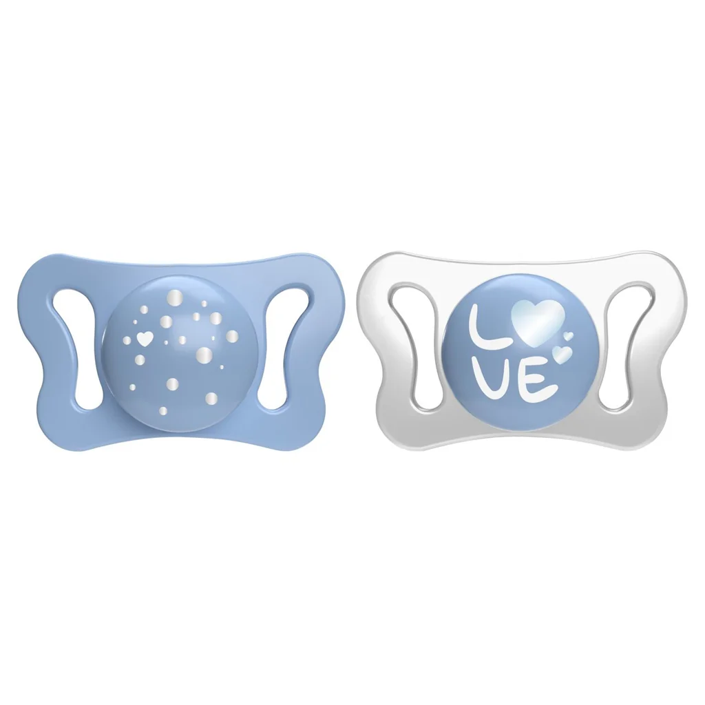 CHICCO Cumlík Physio Micro silikónový 0-2m chlapec 2 ks 1×2 ks, micro silikónový cumlík
