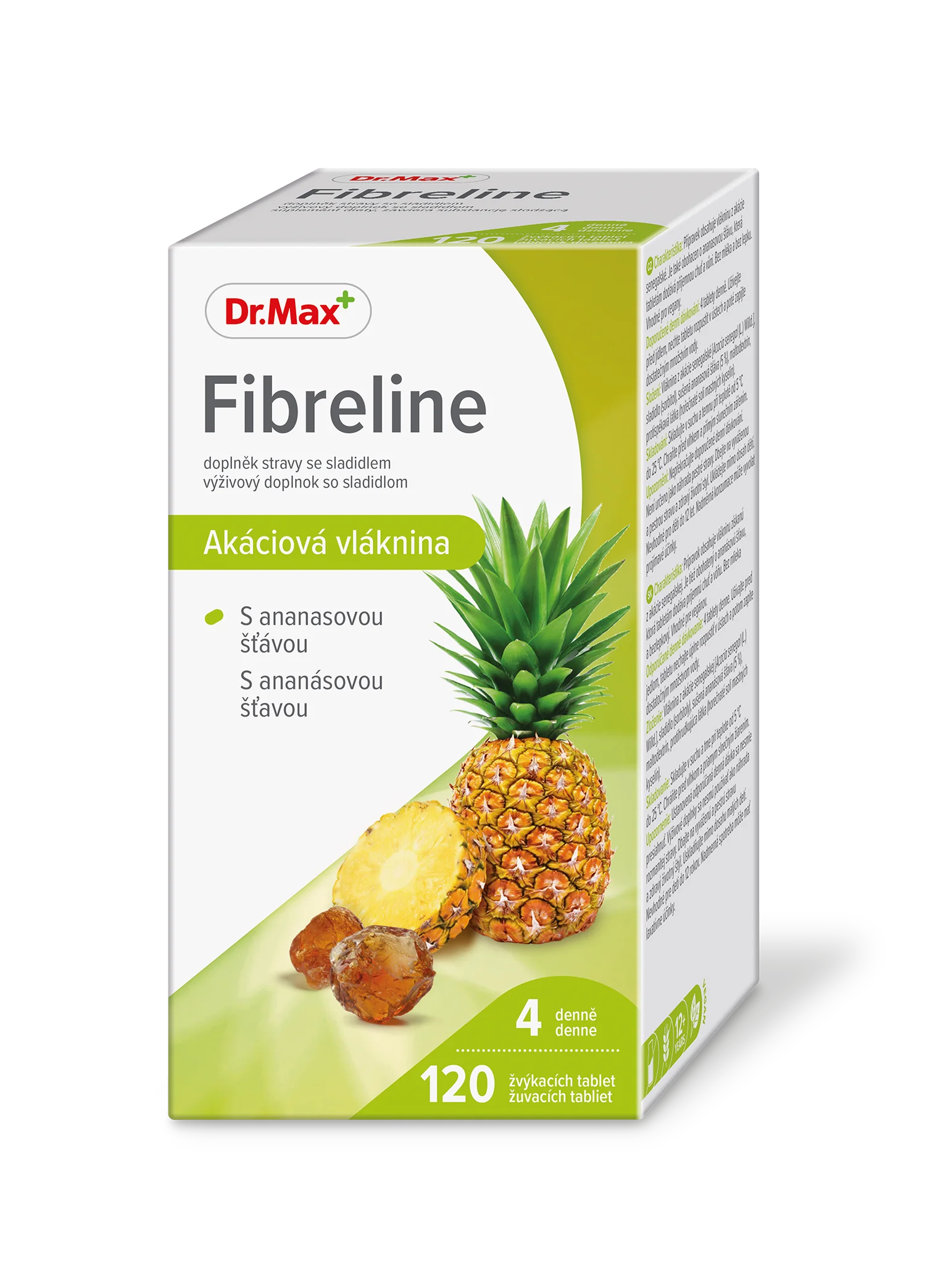 Dr. Max Fibreline 1×120 ks, žuvacie tablety