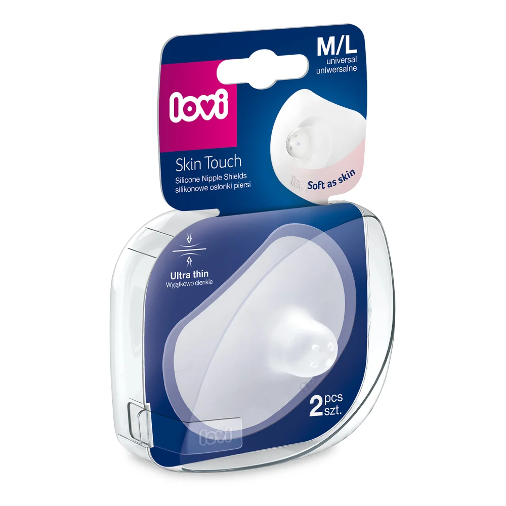 LOVI Chrániče prsných bradaviek 1×2 ks, veľ. M/L, silikónové