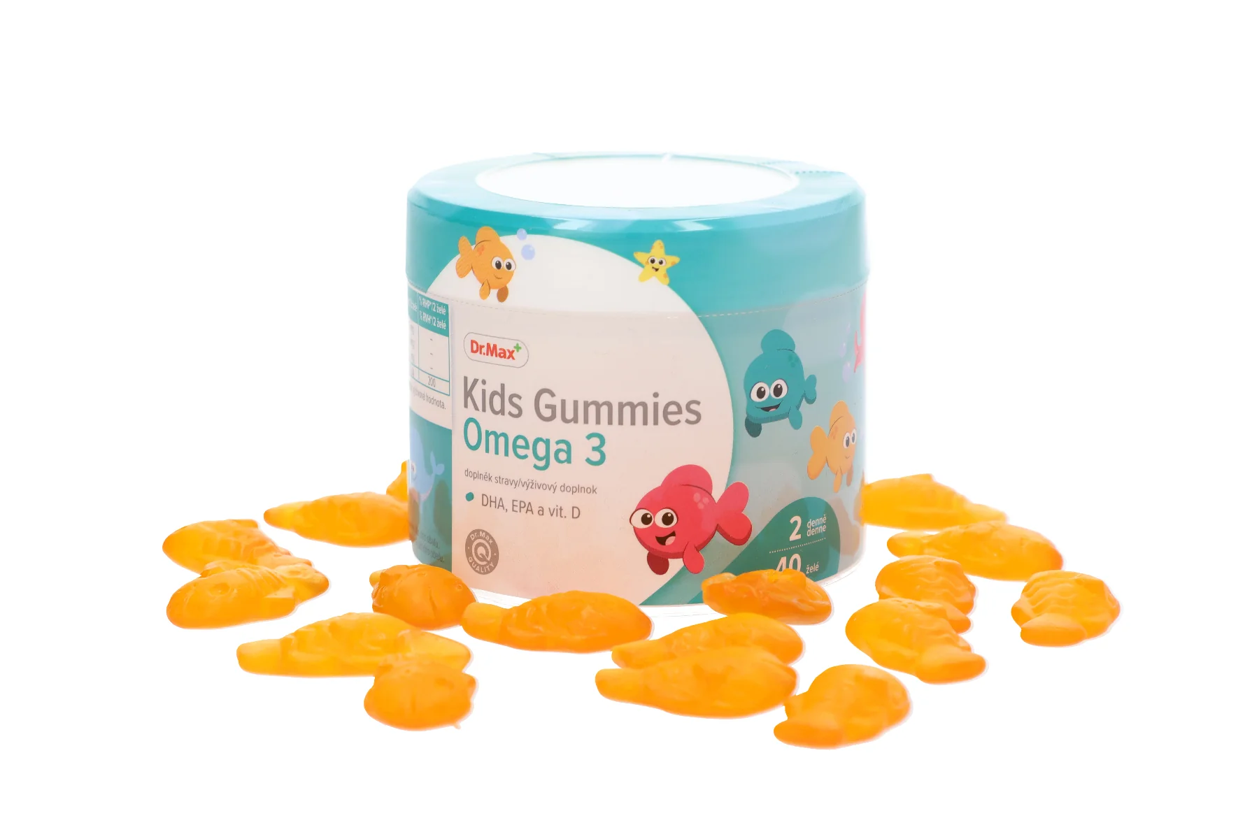 BENEFIT ESHOP-DR.MAX KIDS GUMMIES OMEGA-3 40KS 1x40 ks, želé