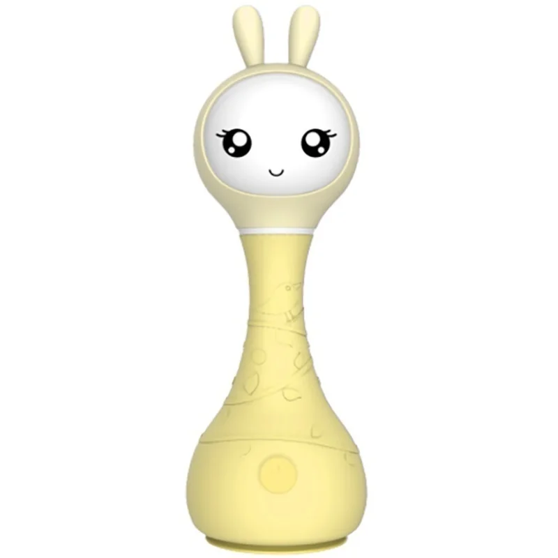 Alilo Smarty Bunny R1 interaktívna hrkálka pre bábätká, žltá