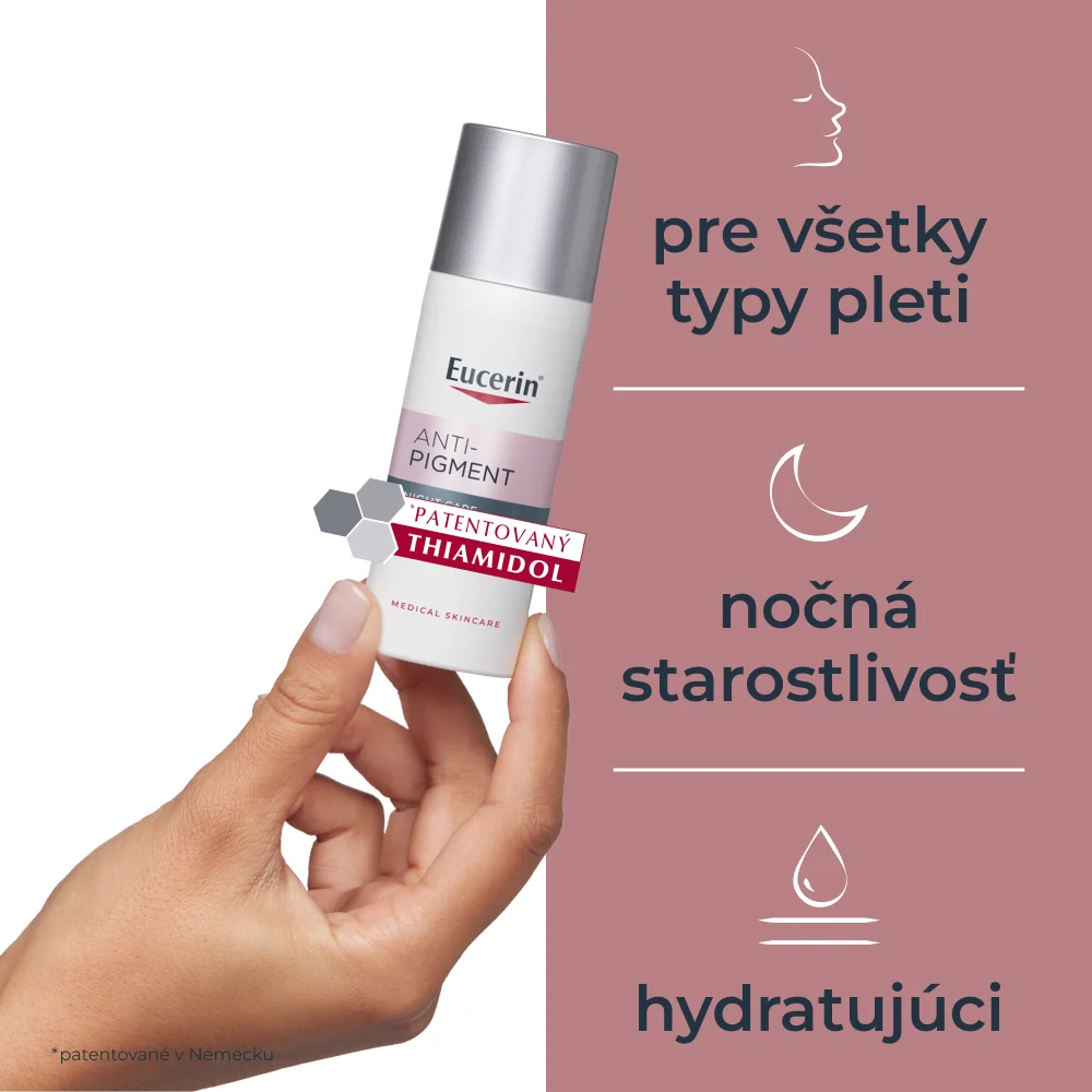 Eucerin ANTI-PIGMENT Nočný krém 1×50 ml, hyperpigmentácia pleti