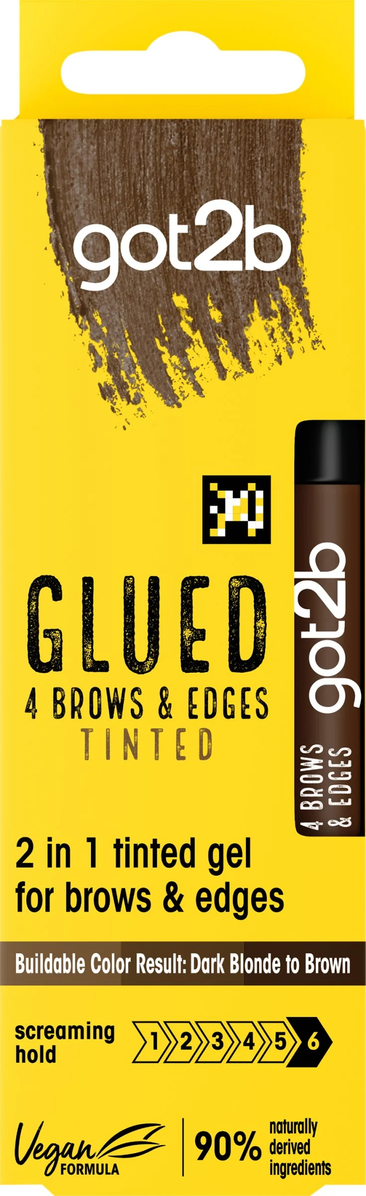 GOT2B GEL STYL.GLUED 4 B&E HNEDY 16ML 1×16 ml, gél na obočie