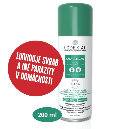 ENVIROSCAB sprej proti svrabu a iným parazitom 1×200ml, sprej proti svrabu