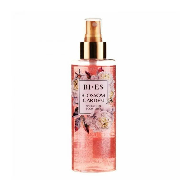 BI-ES Blossom Garden telový sprej s trblietkami 200 ml