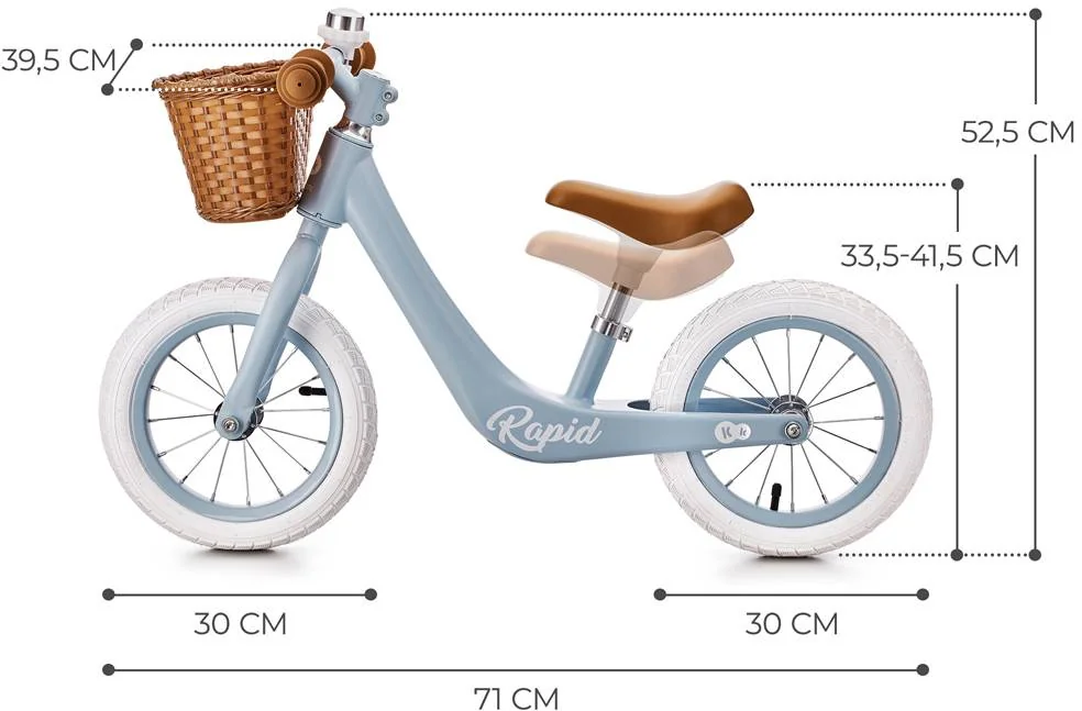 KINDERKRAFT Odrážadlo Rapid Blue Breeze 1×1 ks, odrážadlo