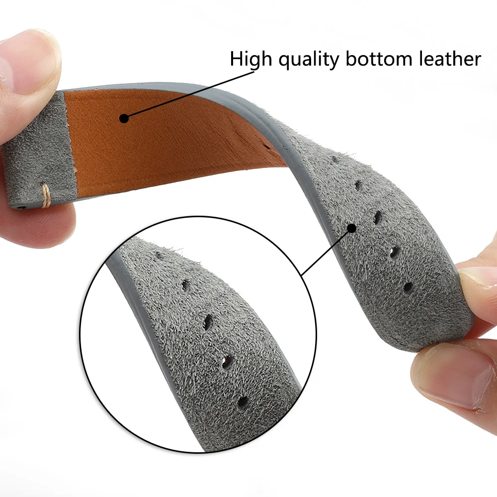 BStrap Suede Leather remienok na Garmin Venu 2S brown