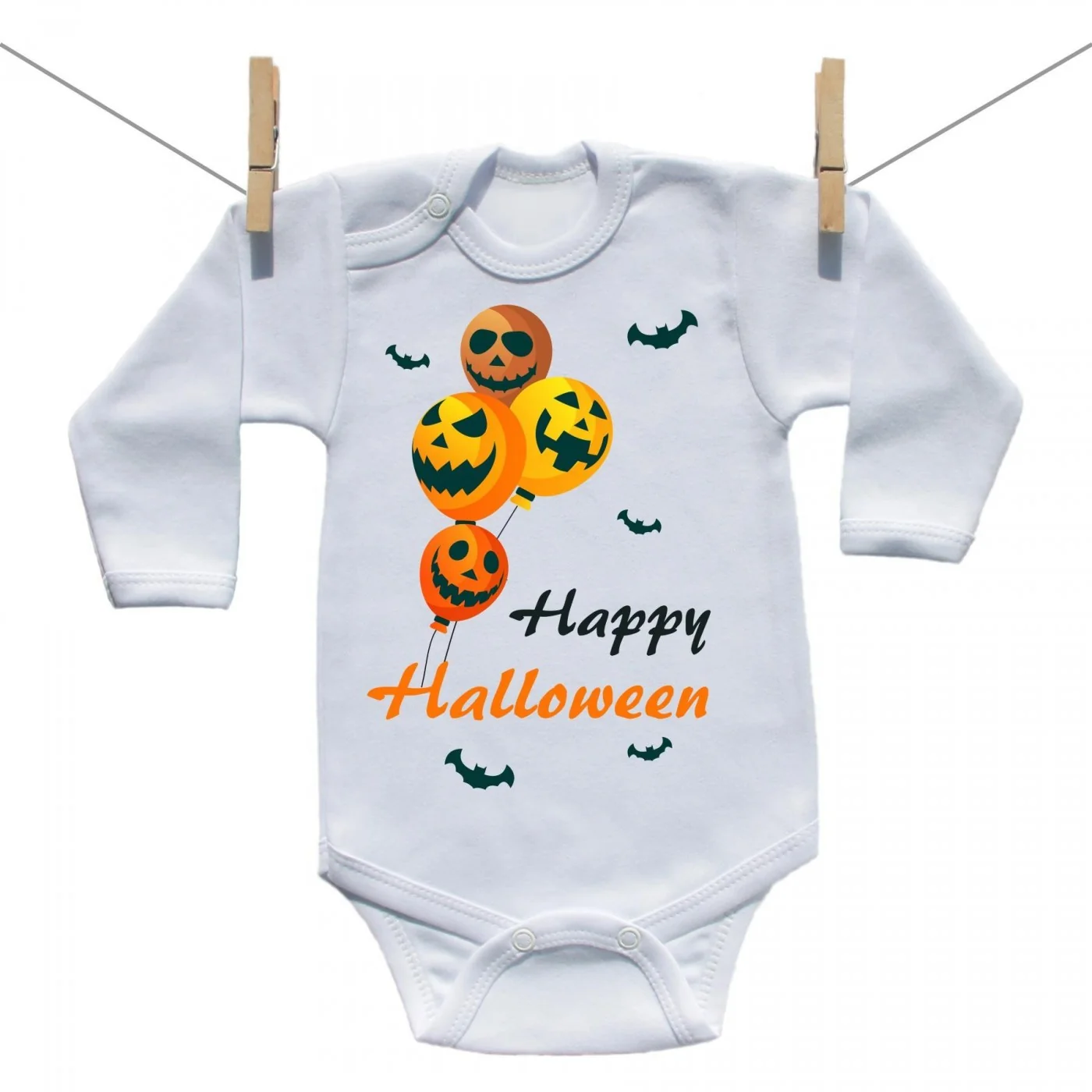 Boodyy Body s dlhým rukávom Happy Halloween Veľkosť: 98