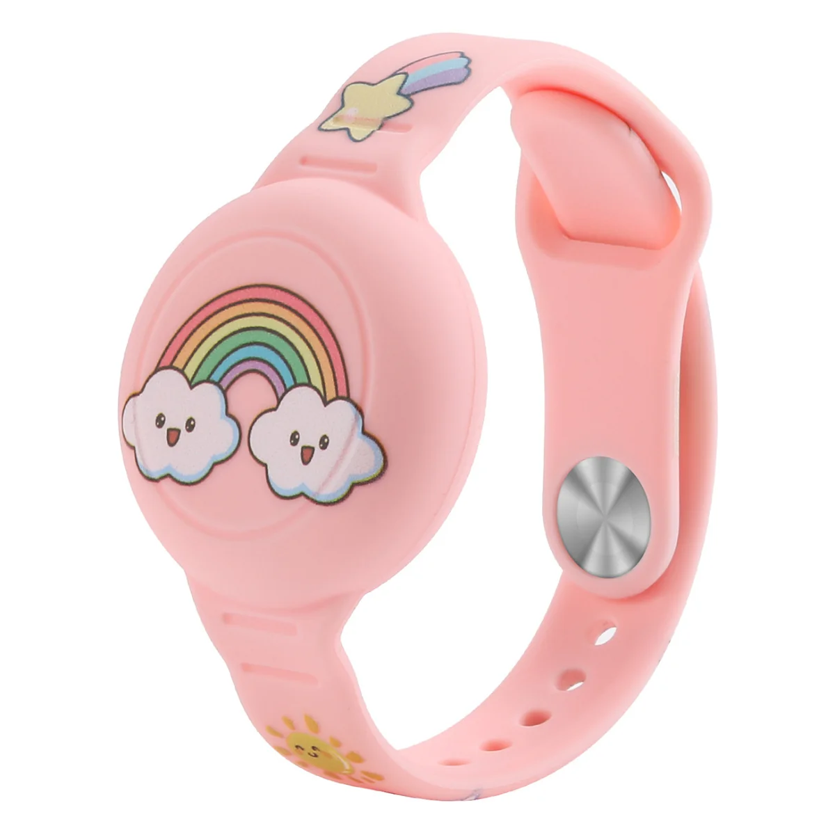 MG Kids Rainbow remienok na Apple AirTag, ružový