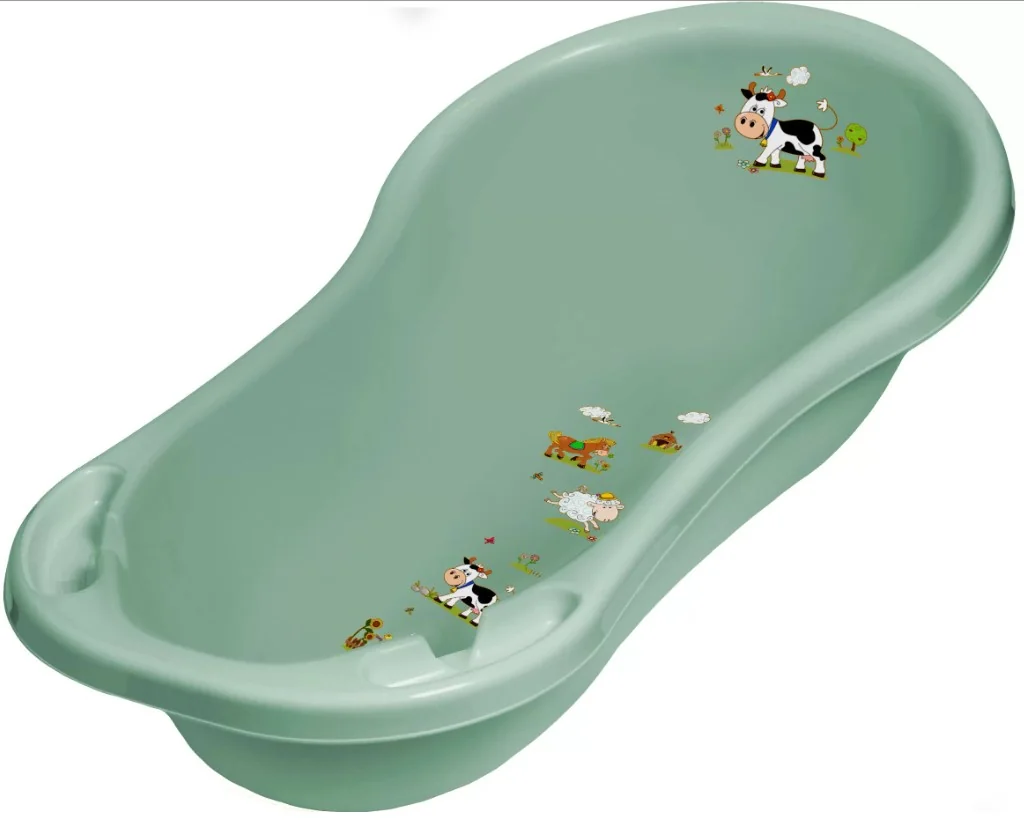 Keeeper Detská vanička Funny Farm 100 cm - khaki