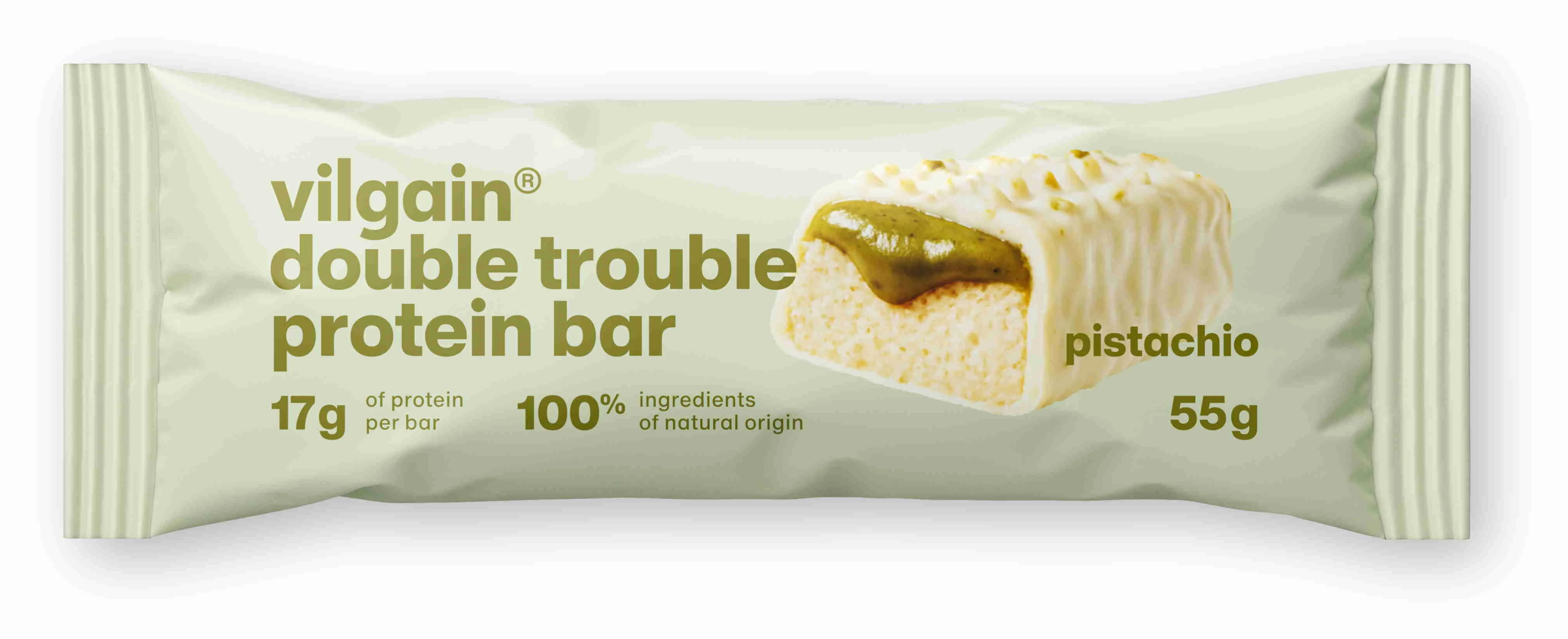 Vilgain Double Trouble Protein Bar pistácie 55 g