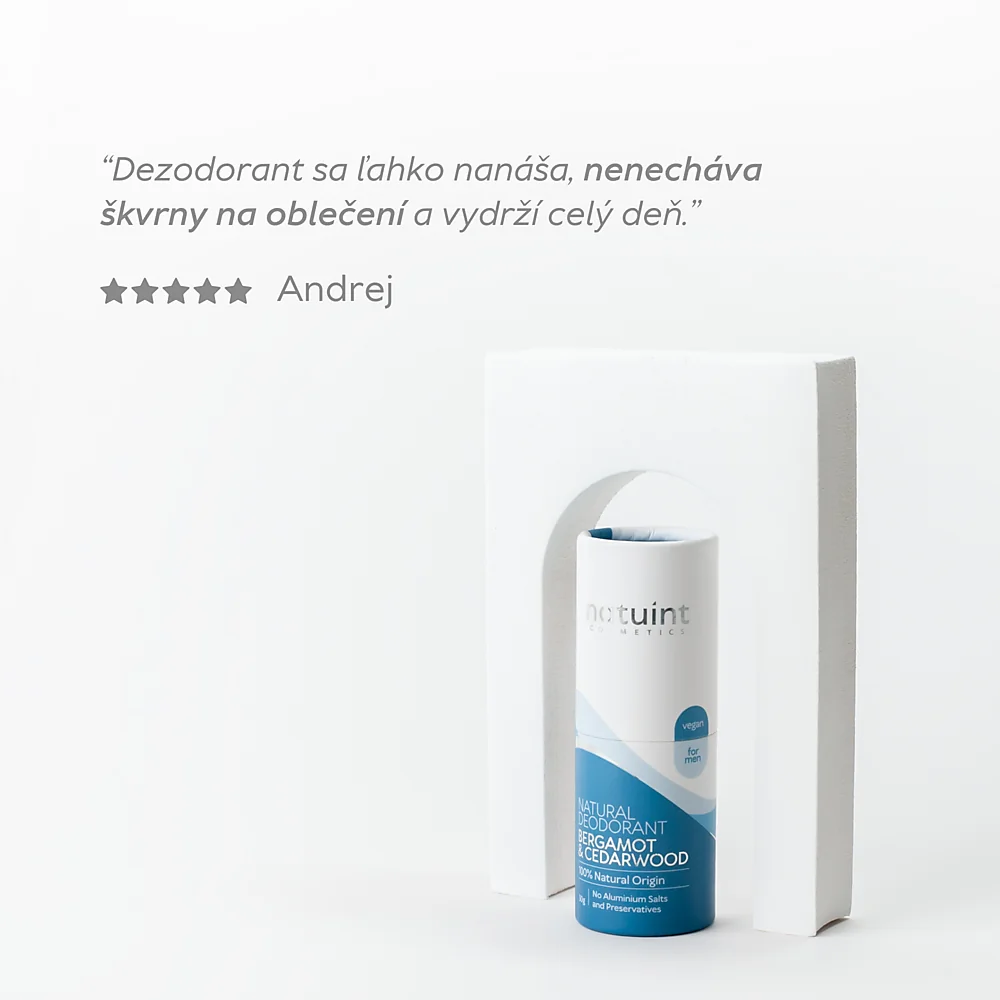 Krémový dezodorant pre mužov Natural Deodorant - Bergamot & Cedarwood for MEN