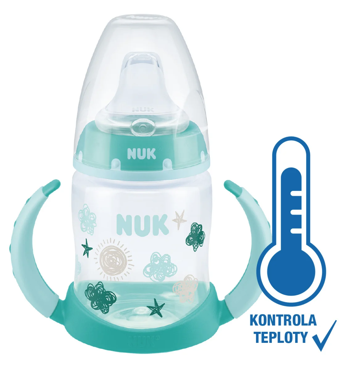 NUK FC FĽAŠA PP Na učenie 1×1 ks, so silikónovým cumlíkom, 6m+