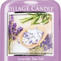Village Candle Vonná sviečka v skle - Lavender Sea Salt - Levanduľa s Morskou soľou, veľká