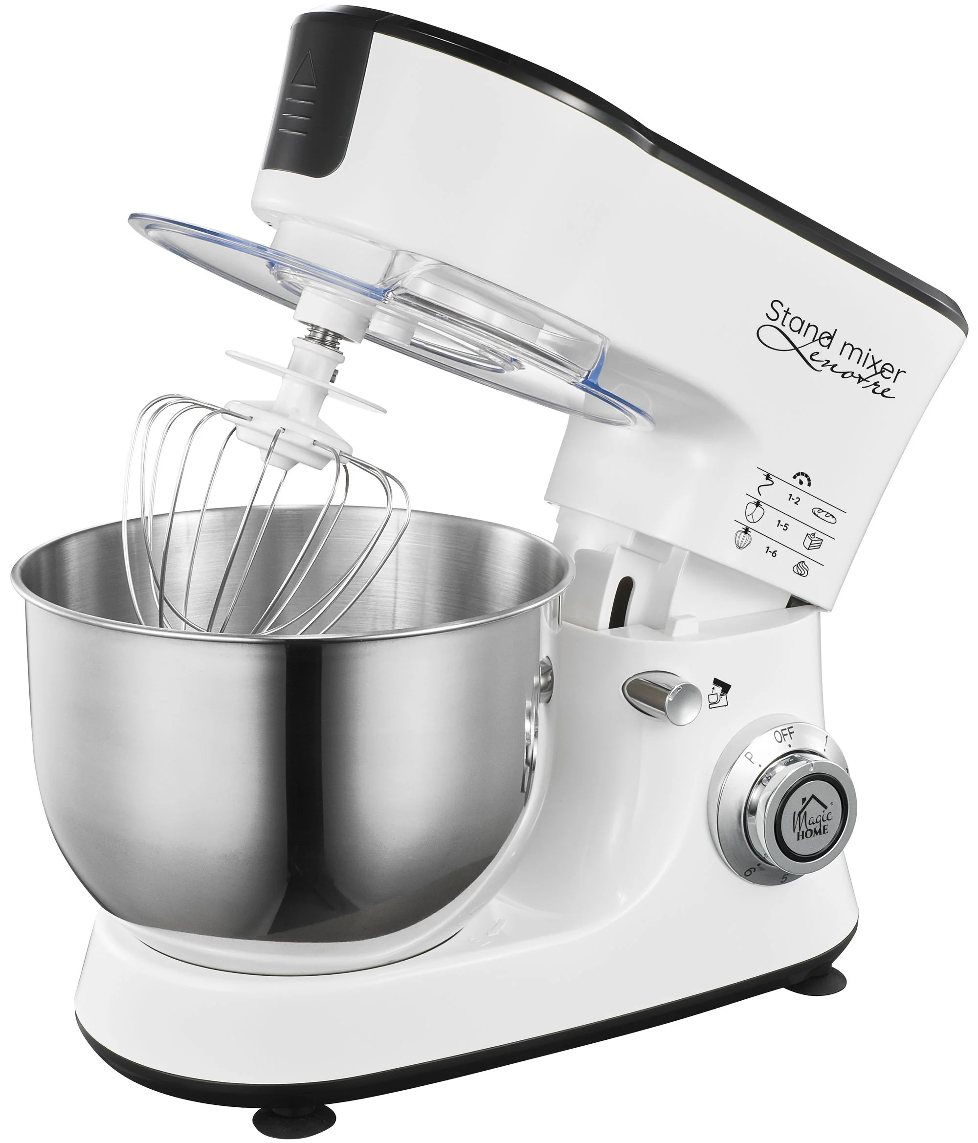 MagicHome kuchynský robot Lenotre, 1 ks 1000 W, 230 V, 3v1, bielo-čierny