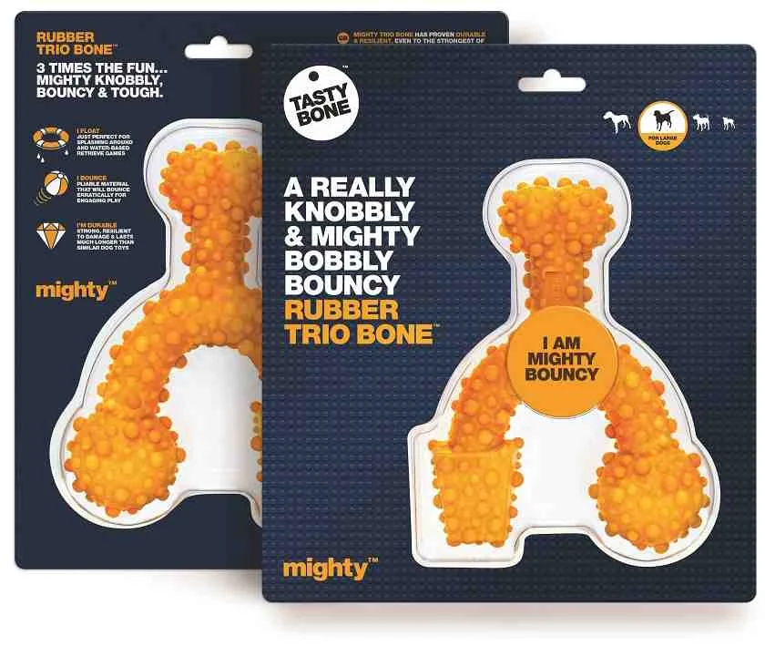 TASTY BONE Trio kostička gumená pre veľkých psov 1×1 ks, kostička pre psy