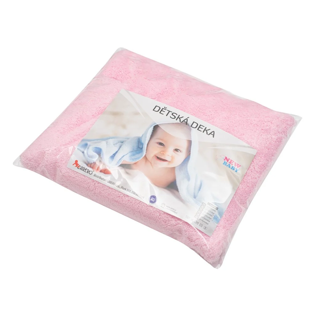Detská deka New Baby 90x80 ružová , 20C41531