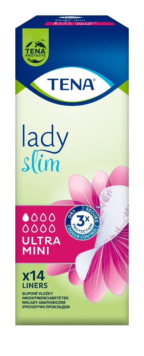 TENA Lady Slim Ultra Mini 1×14 ks, inkontinenčné slipové vložky