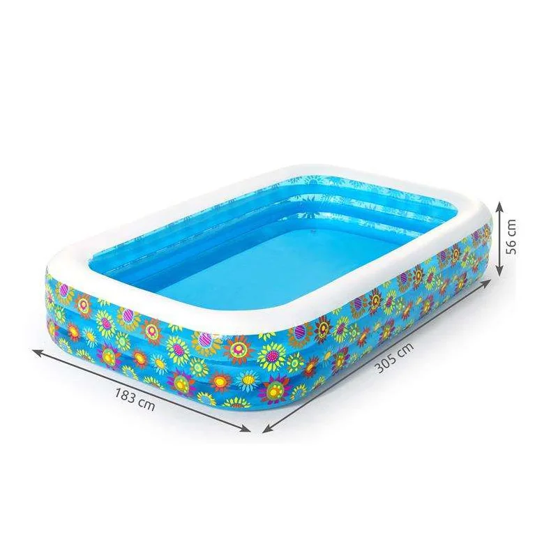 Bazén BESTWAY 54121 305x183x56cm kvietky 