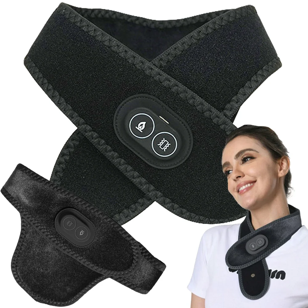 Vyhrievací masážny pás na krk a šiju s USB napájaním