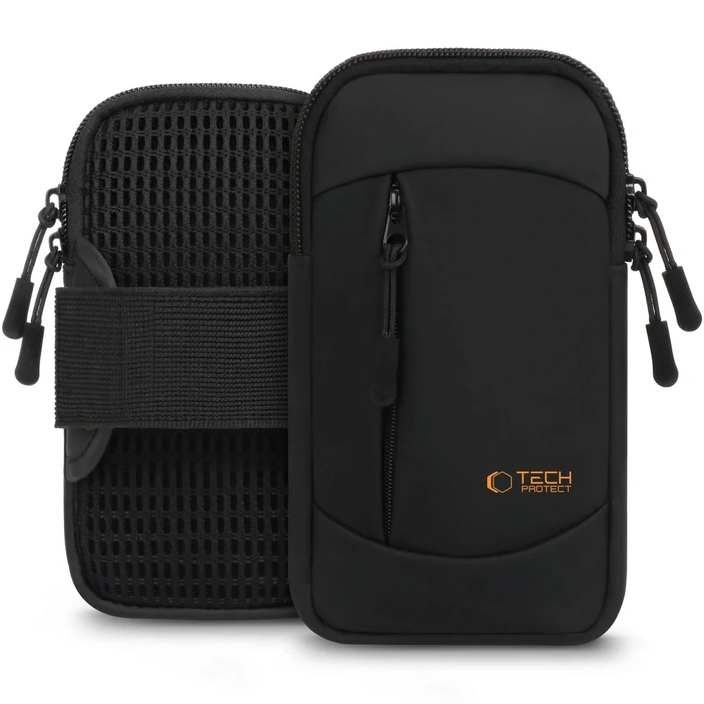 Tech-Protect M6 Armband bežecké puzdro, čierne/oranžové