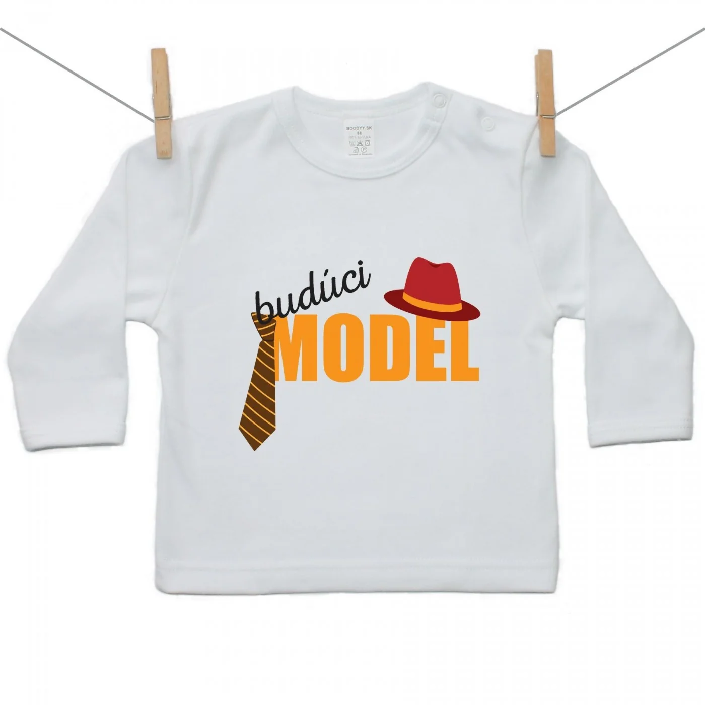 Boodyy Tričko s dlhým rukávom Budúci model Veľkosť: 134