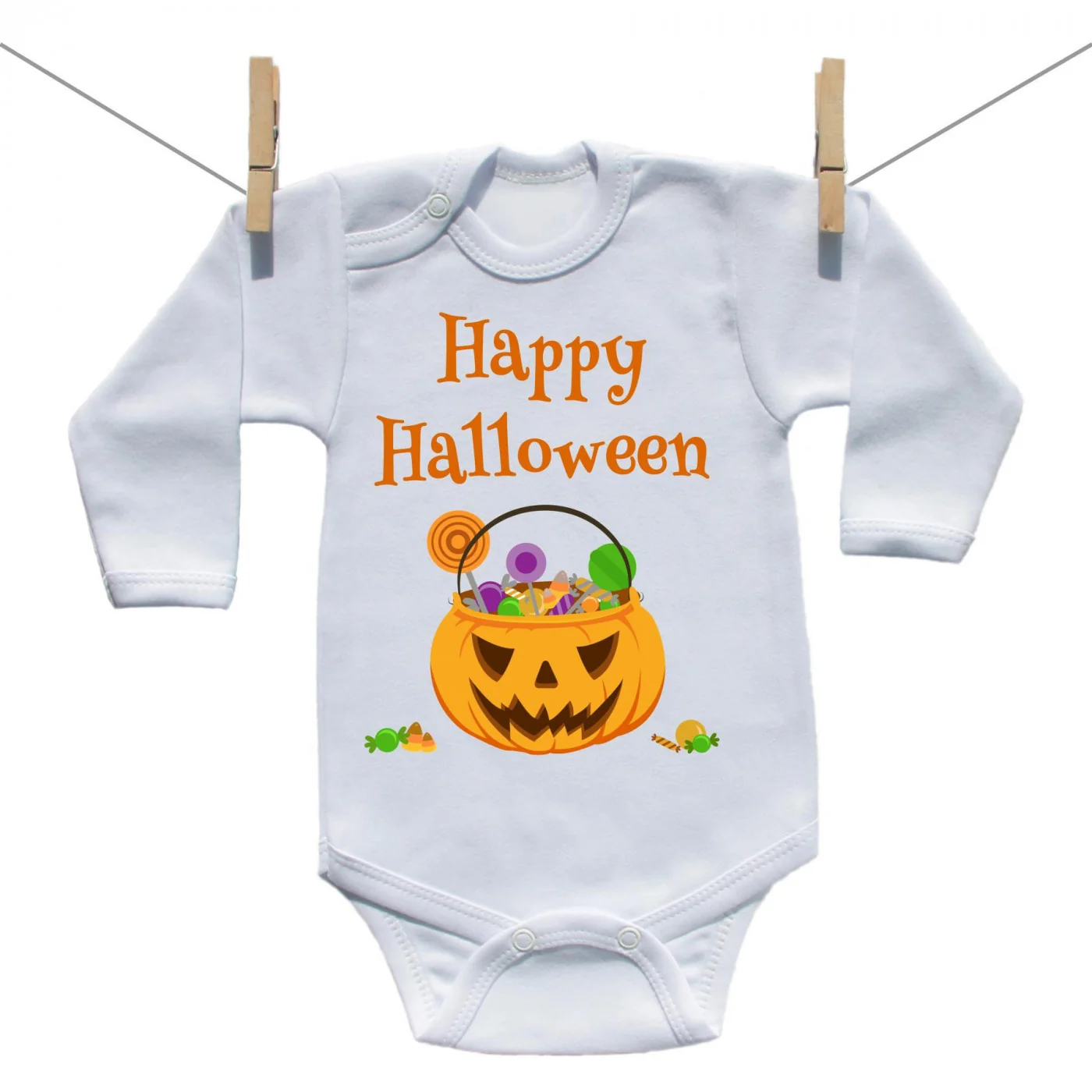 Boodyy Body s dlhým rukávom Happy Halloween Veľkosť: 86