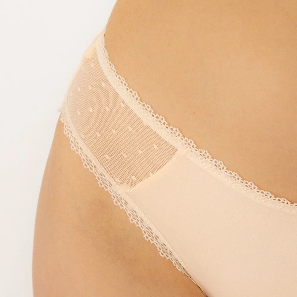 Relixa, menštruačné nohavičky klasického strihu, SLIPS, béžové, s Stredná absorp., prateľné, XS-6XL