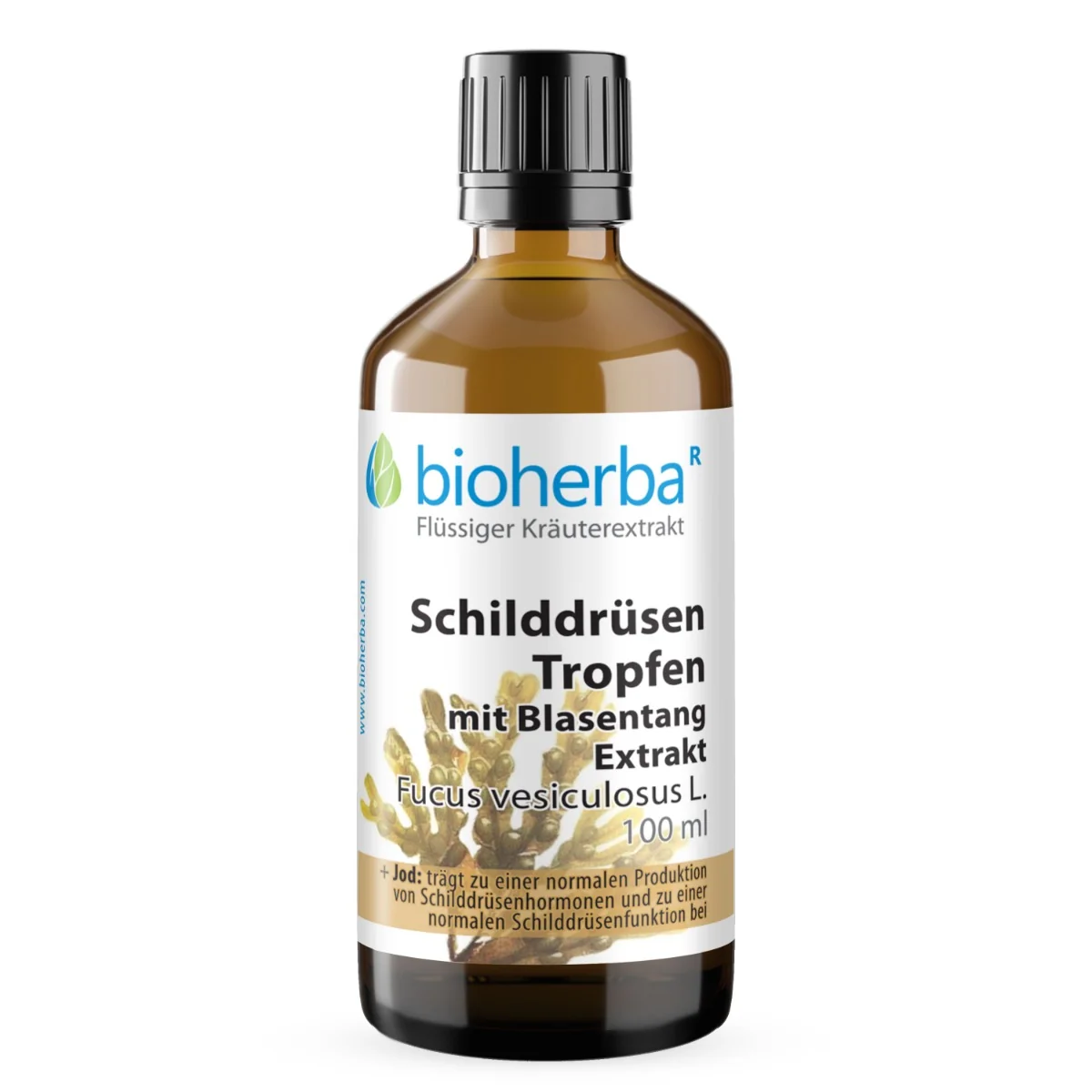 Kvapky na štítnu žľazu s extraktom morskej riasy  – tinktúra – 100 ml – Bioherba