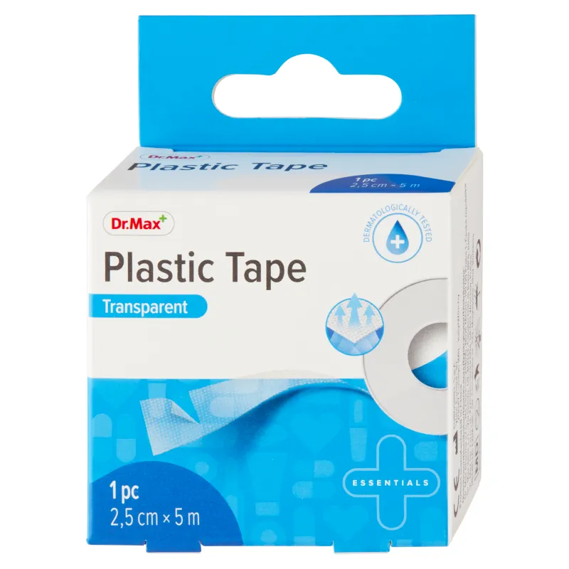 Dr. Max Plastic Tape 1×1 ks, rozmer 2,5CM×5M