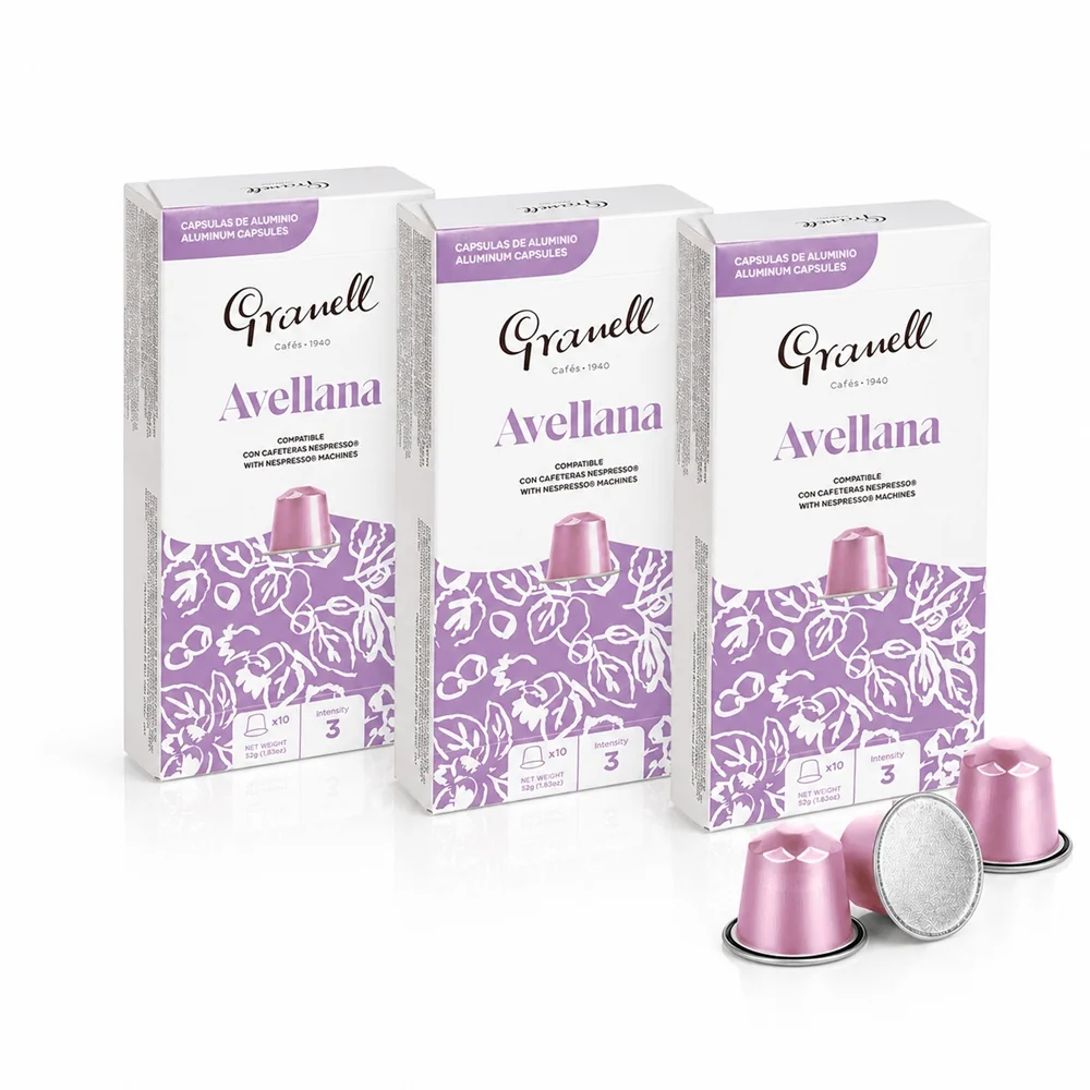 GRANELL Espresso Hazelnut, kapsule pre nespresso® 30 ks, príchuť lieskový oriešok