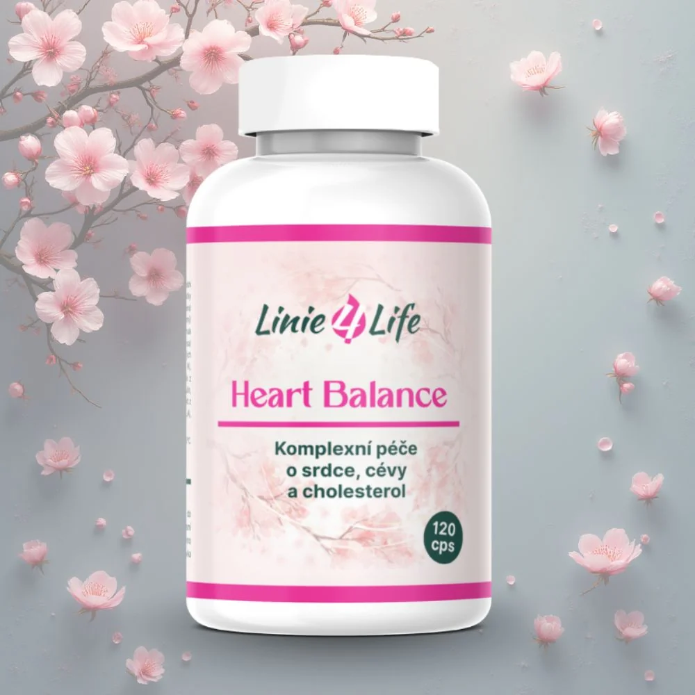 Linie4life HEART BALANCE 120 kapsúl Srdce, cievy, cholesterol, krvný tlak