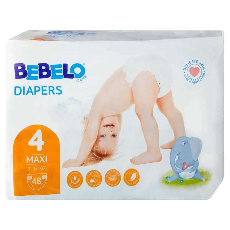 BEBELO CARE Plienky 4 Maxi 1×48 ks, plienky