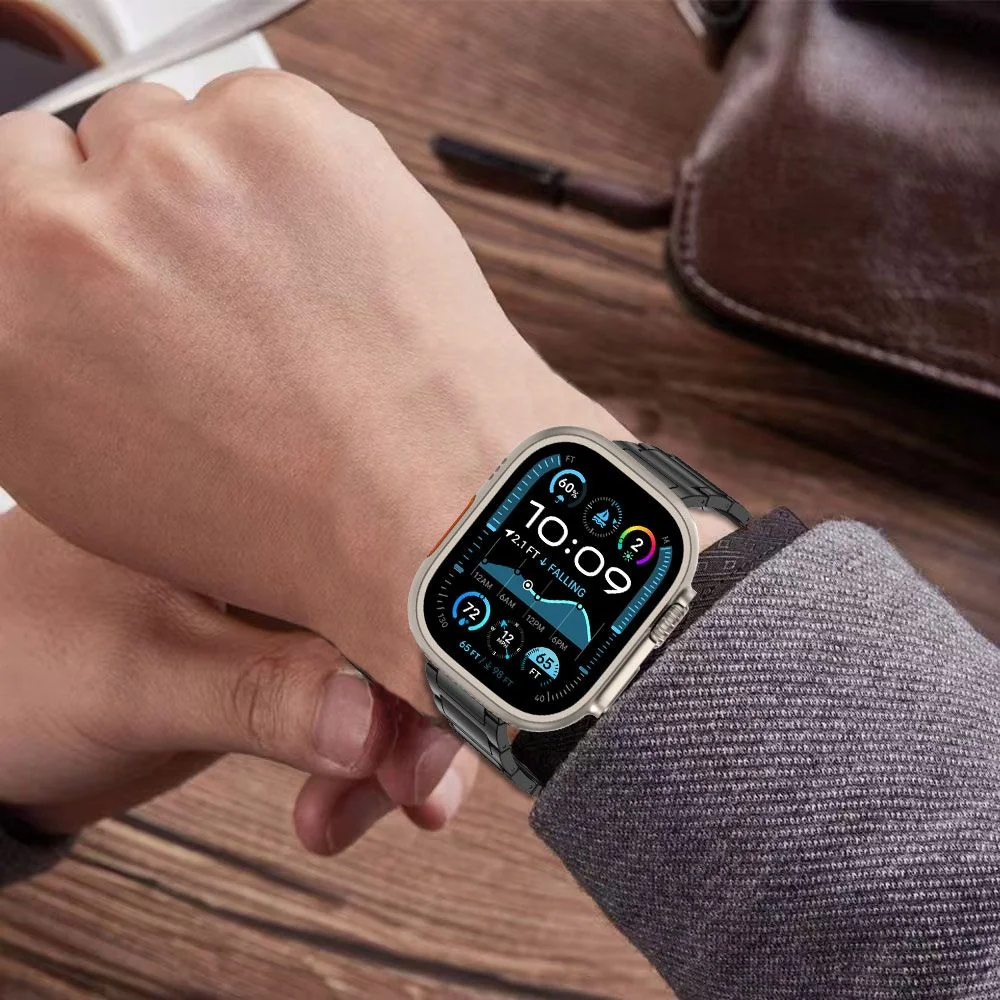 Tech-Protect Stainless remienok na Apple Watch 44/45/46/49mm, titanium