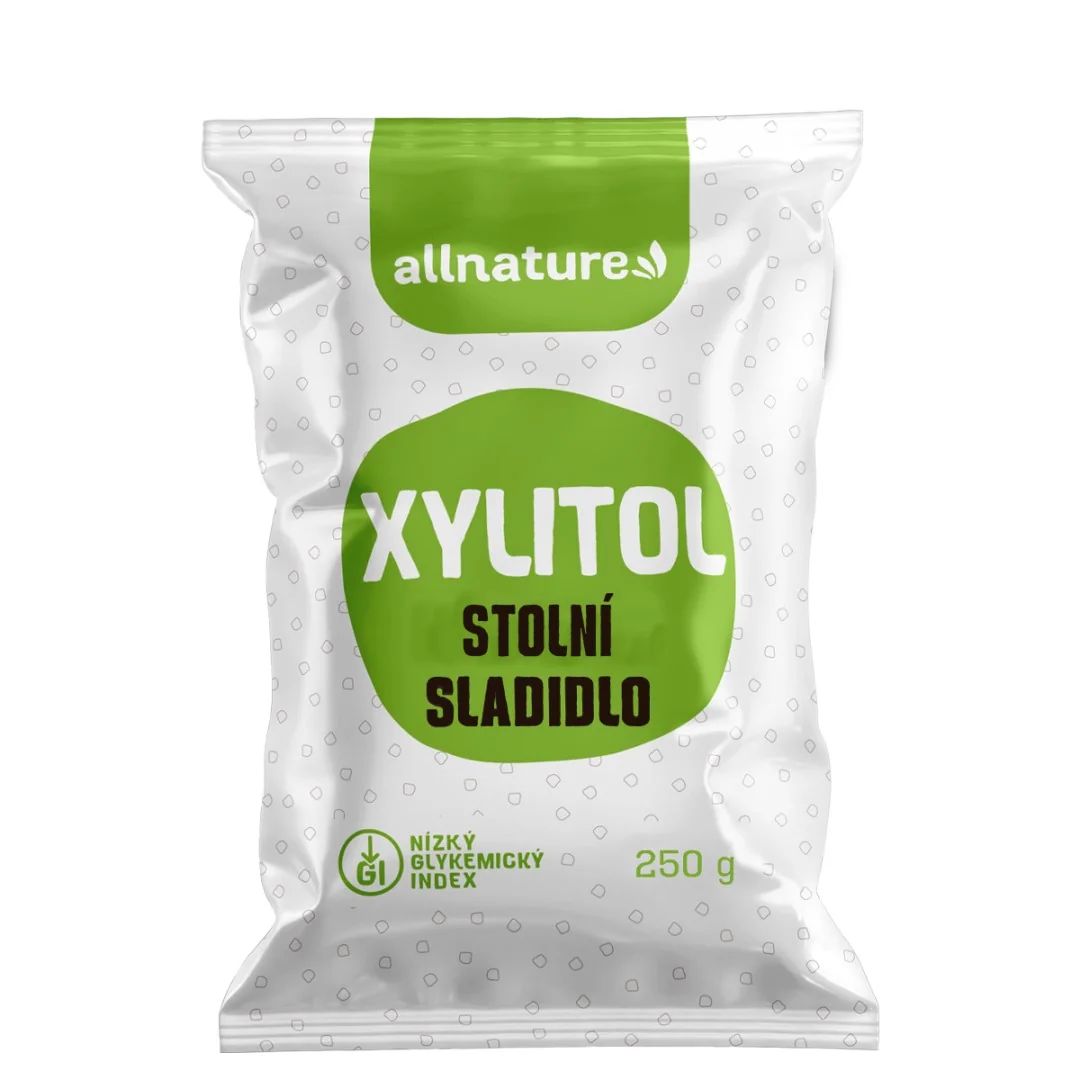 Allnature Xylitol 250g 1×250g, náhradné sladidlo