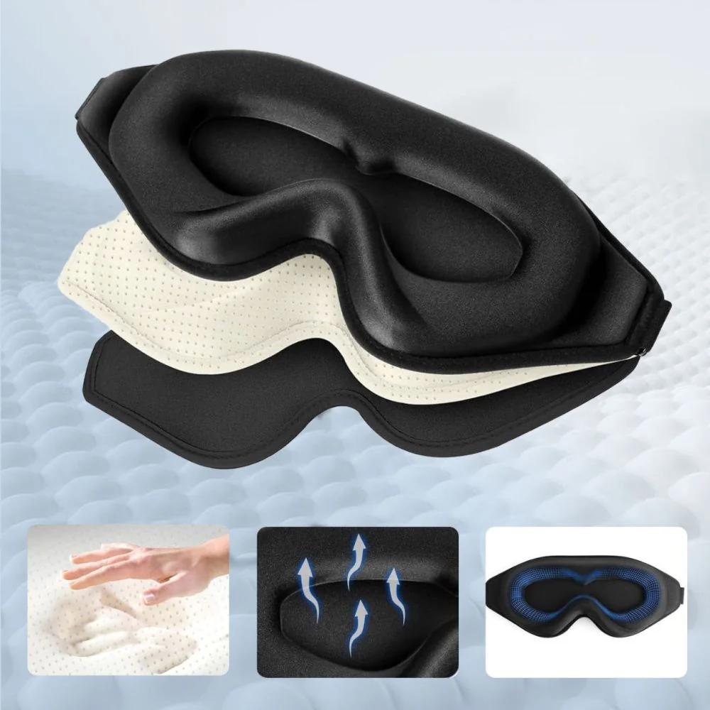 Tech-Protect Eyeshade maska na spanie, čierna