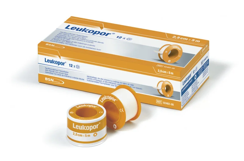 Leukopor® náplasť na cievke, 2,5cm x 5m, 1x1 ks