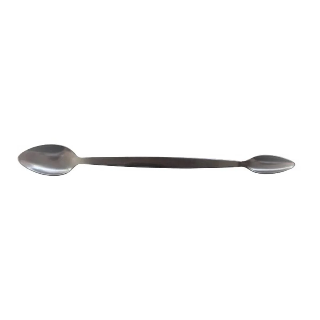 Lyžička laboratórna nerezová obojstranná 17cm