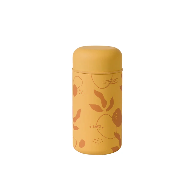 Saro Baby nerezová termoska na jedlo 500ml Mustard 