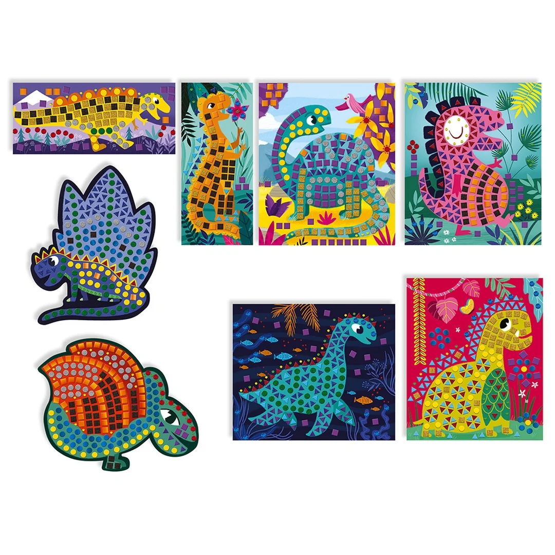 Janod Atelier Maxi Kreatívna sada Mozaika Dinosaury 4+ 