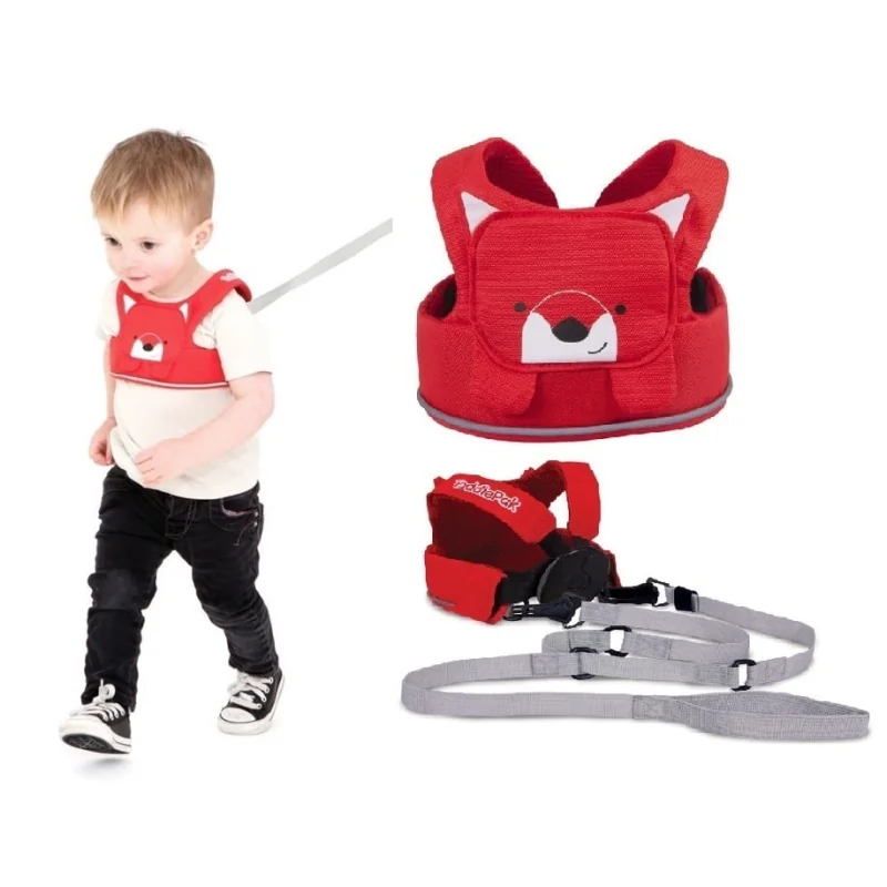 Trunki bezpečnostný postroj pre deti Líška Felix, modrá